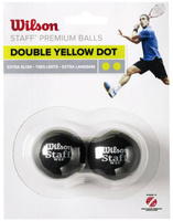 Staff Squash 2 Ball Double Yellow Dot