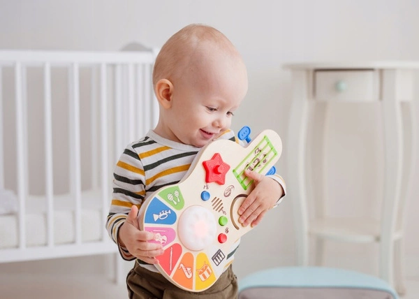 DUMEL Gitara Świat Dźwięków drewniana dla dzieci