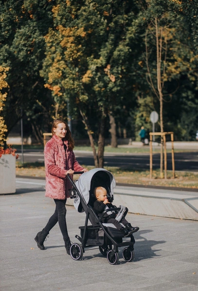 NOWY Wózek spacerowy 4BABY MOODY XXII lekki składany do 22 kg