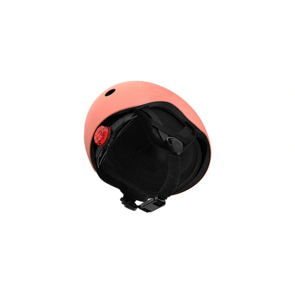 SCOOT AND RIDE kask narciarski S-M dla dzieci regulacja dziecięcy LED Peach
