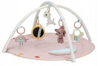 TINY LOVE gimnastyka mata edukacyjna drewniany stojak zabawa