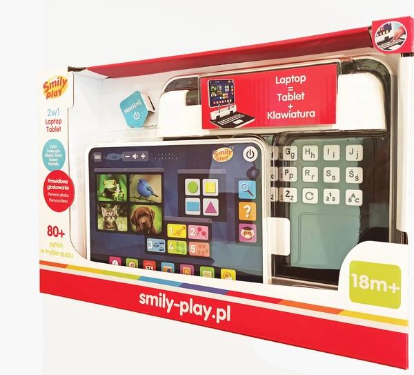 SMILY PLAY Laptop i tablet w jednym dla dzieci 2W1 wersja PL