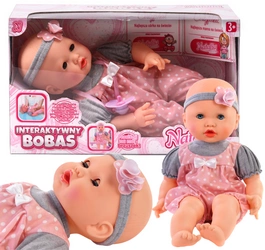 NATALIA lalka bobasek mówi śmieje płacze mimiczna mimic smoczek