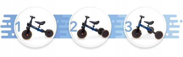 ROWEREK BIEGOWY 3w1 trójkołowy pedały Kidwell PICO