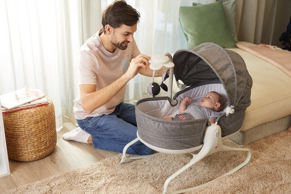 Tiny Love KOŁYSKA z BUDKĄ wielofunkcyjny Leżaczek Bujaczek 3w1