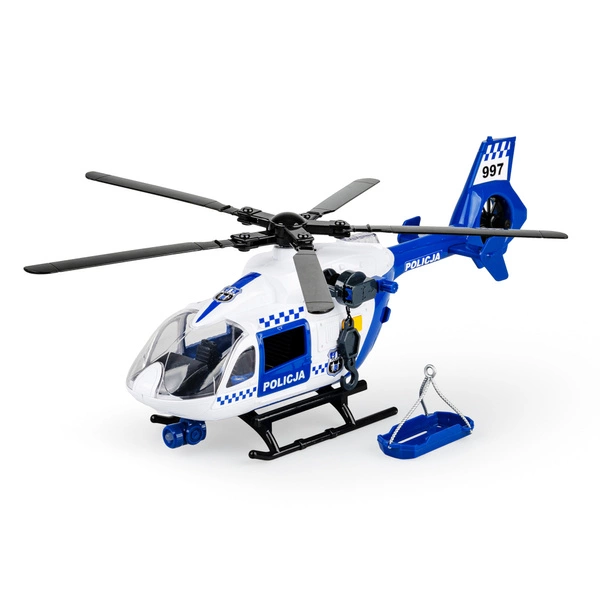 DUMEL HELIKOPTER policyjny śmigłowiec światła dźwięk interaktywny