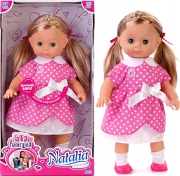NATALIA lalka mówi po polsku z kitkami 39 cm duża