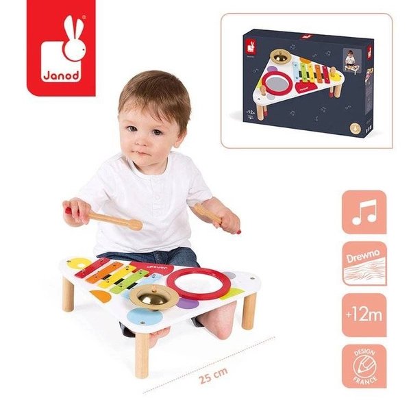 Janod - Stolik muzyczny Confetti