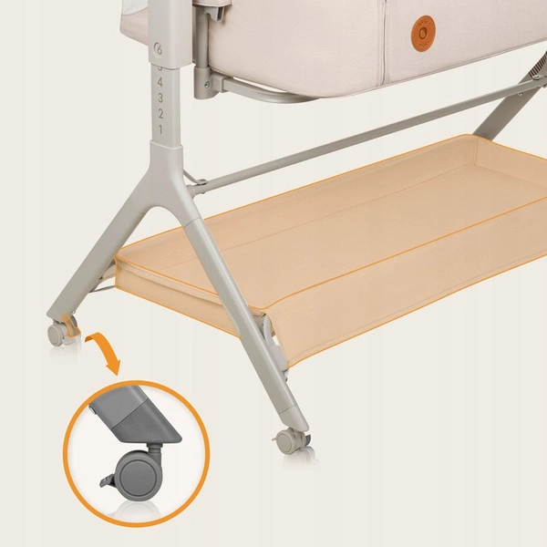 LIONELO LEONIE PLUS 3w1 Łóżeczko dostawne kołyska niemowlęce