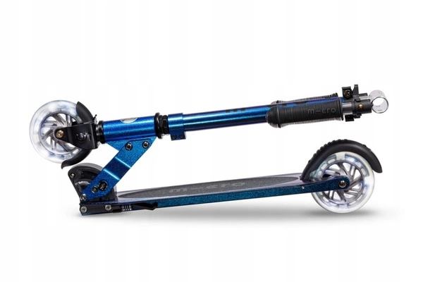 Hulajnoga Micro Sprite LED PEARL Blue Purple świecące koła perłowy lakier