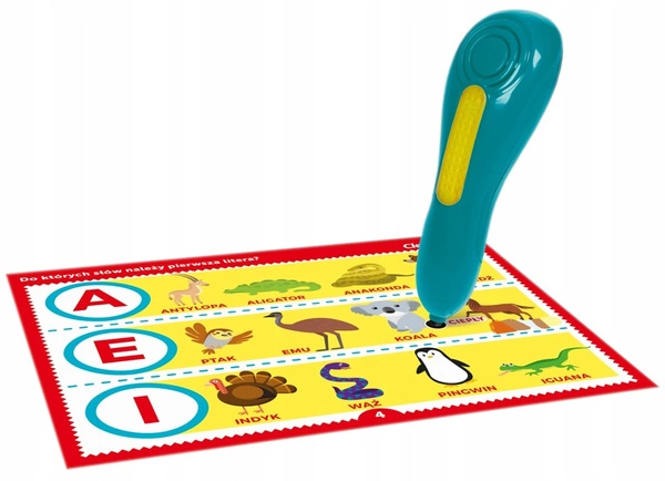 CLEMENTONI Interaktywne Mówiące Pióro 500 pytań Gra edukacyjna 5+