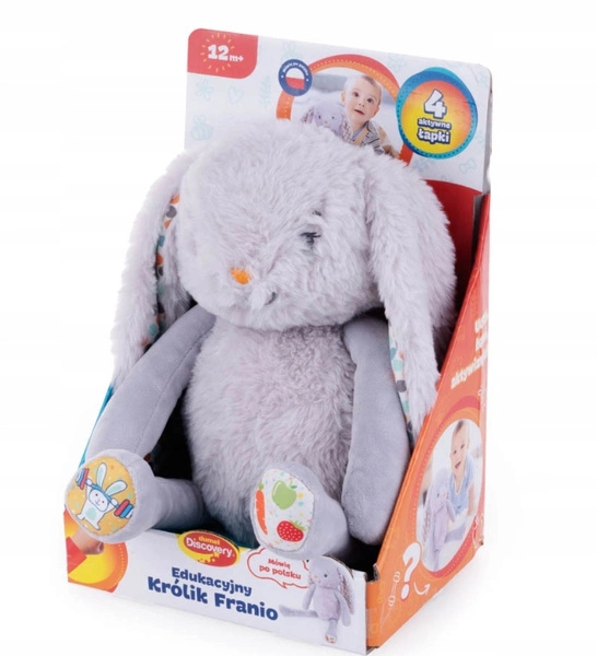 DUMEL edukacyjny KRÓLIK króliczek FRANIO 12m+