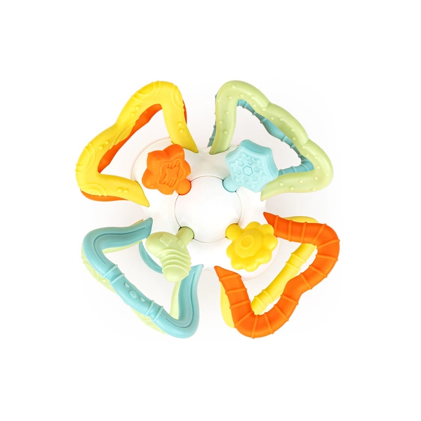 TULIFUN TERKOTEK PASTELOWY sensoryczna gryzak dla dzieci kolorowy 3M+