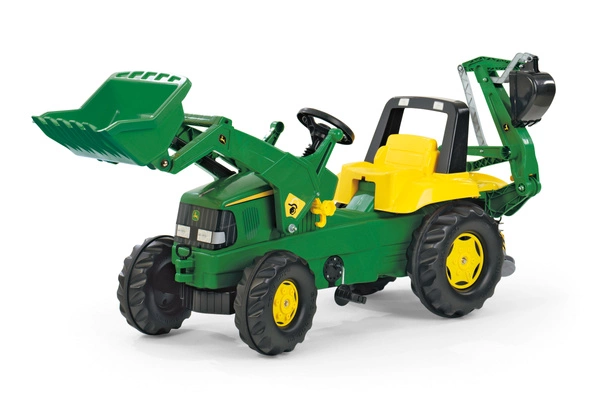 ROLLY TOYS Duży traktor na pedały John Deere ŁADOWACZ + ŁYŻKA