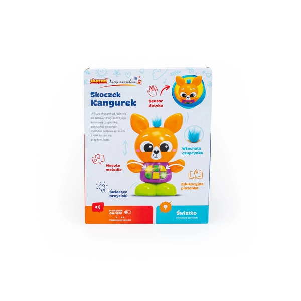 DUMEL Interaktywny skoczek Kangur kangurek dźwięki melodie piosenka 24m+