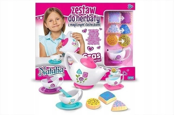 Zestaw do herbaty Natalia dzbanek filiżanki talerz