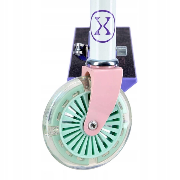 NILS Hulajnoga Miejska Klasyczna Dziecięca Kółka LED Z Regulacją Wysokości