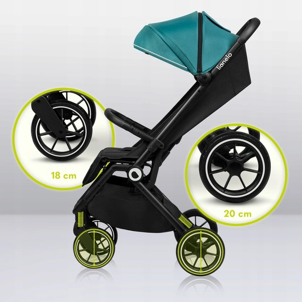 Lionelo Cloe Wózek spacerowy + AKCESORIA do 22kg