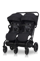 EURO-CART wózek bliźniaczy ECHO podwójny 2 pokrowce + folia do 22kg