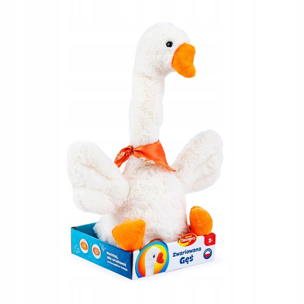 DUMEL zabawka interaktywna zwariowana gęś nagrywa i odtwarza dźwięk mówi PL