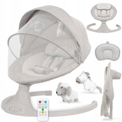 Bujaczek leżaczek elektryczny 2w1 Kidwell LUXI + pilot