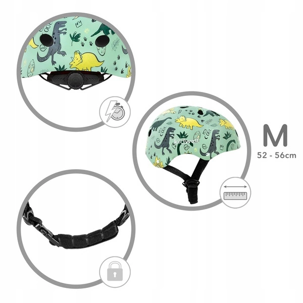 Kask ochronny Kidwell ORIX Plus Dino M rower hulajnoga