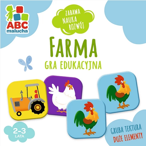 TREFL Gra edukacyjna farma ABC Malucha Puzzle