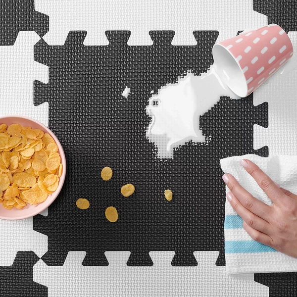 Kinderkraft LUNO Duża Mata Piankowa Puzzle Black