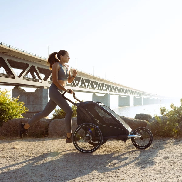 Przyczepka rowerowa dla dziecka, pojedyncza - Thule Chariot Sport 2 G3 - Black