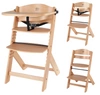 Kinderkraft ENOCK Krzesełko do karmienia drewniane