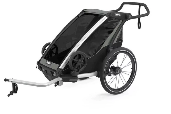 Przyczepka rowerowa dla dziecka - THULE Chariot Lite 1 - Agave-Black