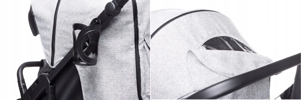 NOWY Wózek spacerowy 4BABY MOODY XXII lekki składany do 22 kg