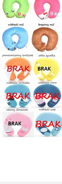 Zagłówek do Fotelika Samochodowego Zwierzaki