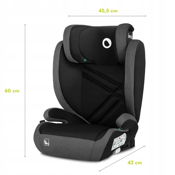 LIONELO HUGO Fotelik Samochodowy I-SIZE 100-150 cm ISOFIX