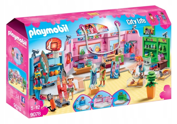 PLAYMOBIL 9078 City Life Klocki Pasaż handlowy