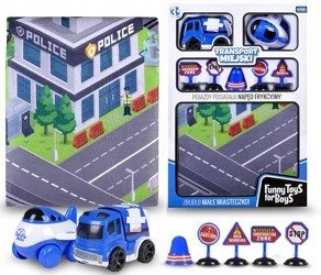 ARTYK TRANSPORT MIEJSKI AUTO POLICJA Z MATĄ ZNAKI