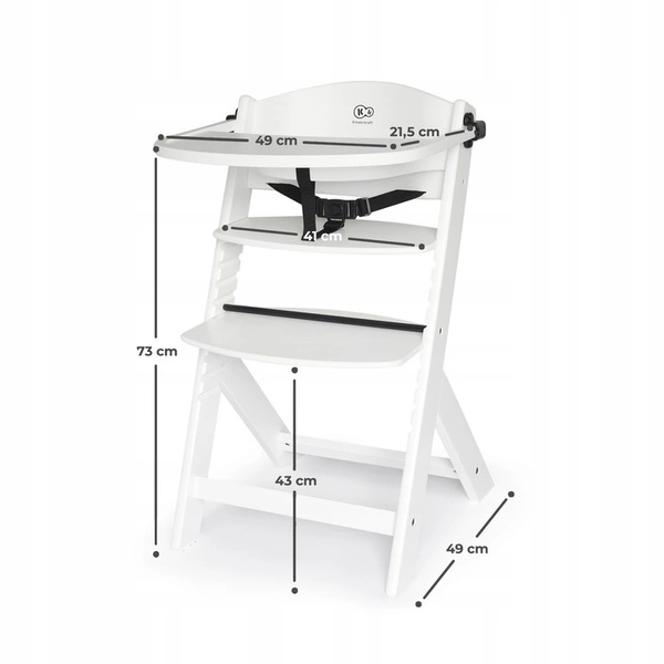 Kinderkraft ENOCK Krzesełko do karmienia drewniane