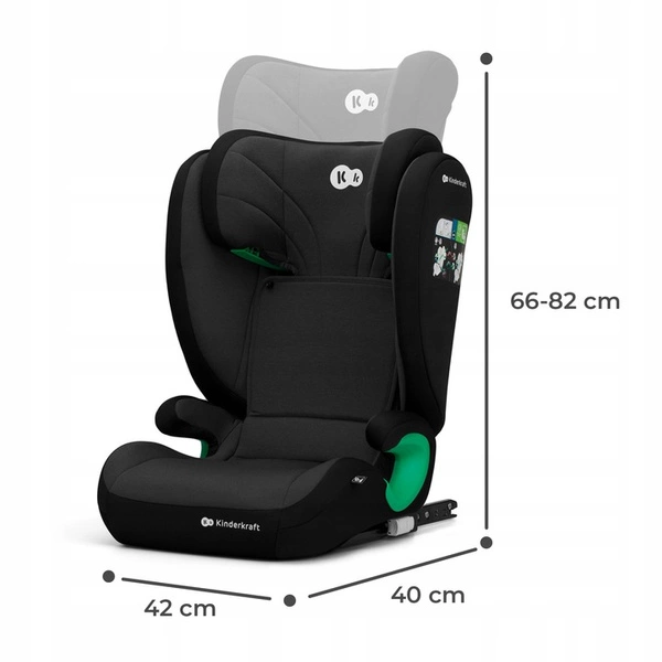 Kinderkraft Junior Fix 2 Fotelik samochodowy 100-150 i-Size 15-36 kg isofix