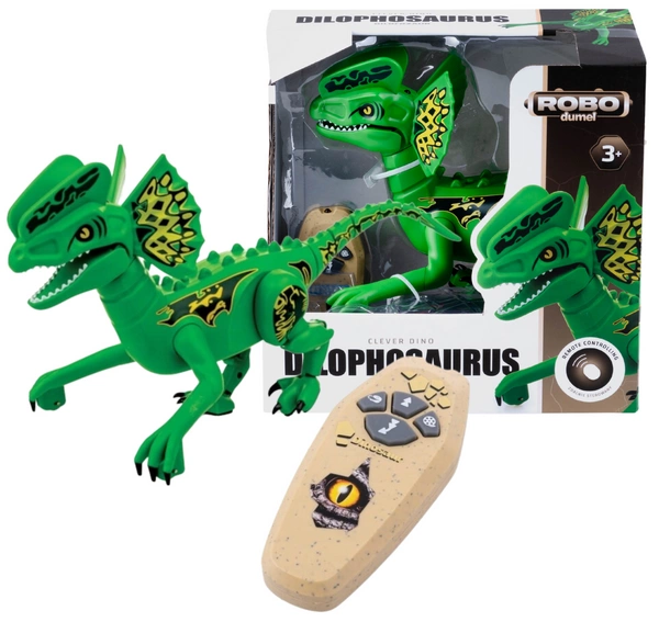 DUMEL Dinozaur zdalnie sterowany RC interaktywny Robot dilofozaur 30005