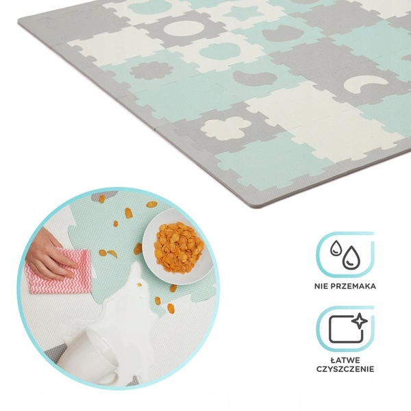 Kinderkraft LUNO Shapes Duża Mata Piankowa puzzle 165 x 185 cm