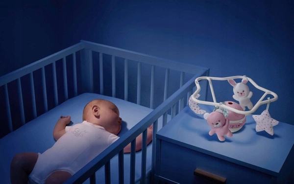 CHICCO GRAJĄCA karuzela do łóżeczka POZYTYWKA RAINBOW 3W1