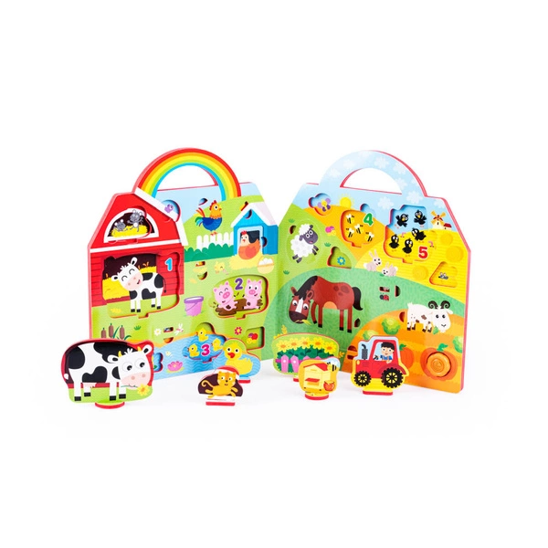 DUMEL dźwięki wokół nas moje pierwsze ABC puzzle 3D książeczka sorter 82450