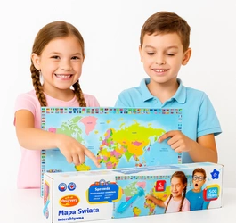 Dumel GLOBUS Mapa Świata Interaktywna UCZY MÓWI 6+ długopis