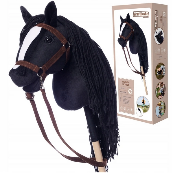 Hobby Horse A3 Koń na kiju Hoppihorse z lejcami akcesoria w zestawie