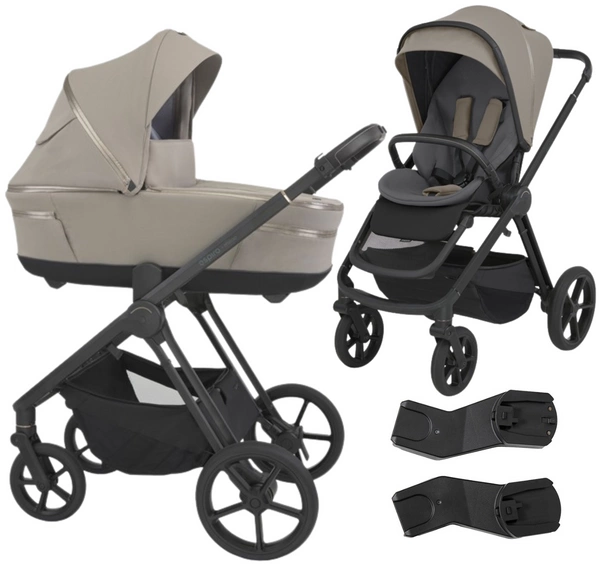 ESPIRO MILOO Wózek spacerowy spacerówka gondola 2w1 + adaptery do fotelika