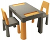 TEGGI TEGA Stolik Blat Do Klocków +  2 krzesełka multifun