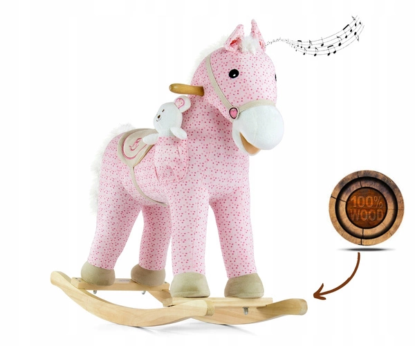 Milly Mally Koń na biegunach Pony Pink