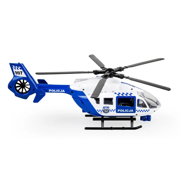 DUMEL HELIKOPTER policyjny śmigłowiec światła dźwięk interaktywny