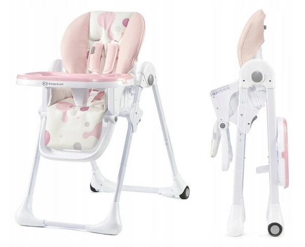 Kinderkraft YUMMY składane krzesełko do karmienia + tacka