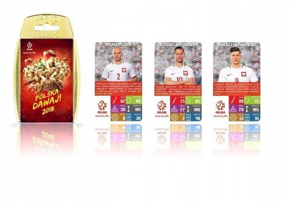 Top Trumps PZPN POLSKA KARTY Gra Karciana WOJNA